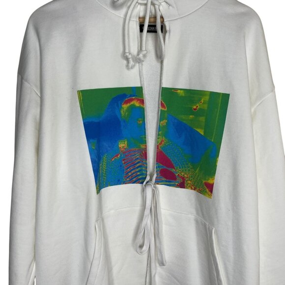 Christian Dada Masanori Morikawa Tie Front Graphic Oversized Hoodie Size 50 US M - Picture 9 of 11